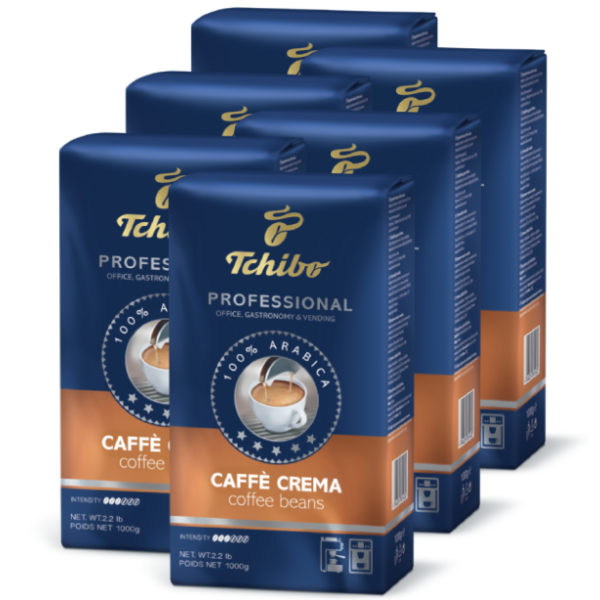 Tchibo Professional Caffe Crema 6x1kg pack shot