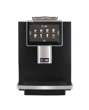 Product shot on transparent backdrop of a Solino Office automatic coffee machine